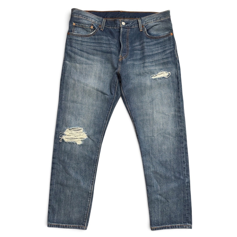 Levi's 501 ct Women's Jeans Customized Tapered Blue Denim Button Fly Sz 31